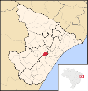 Localisation de Areia Branca sur une carte