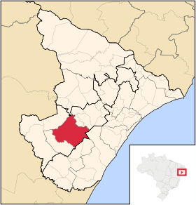 Localisation de Lagarto sur une carte