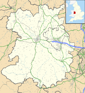 Localisation sur la carte du Shropshire