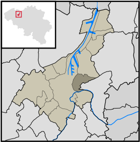 Localisation de Sint-Amandsberg au sein de Gand