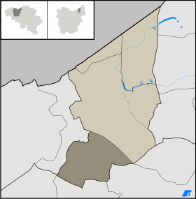 Localisation de Saint-Paul au sein de Saint-Gilles-Waes