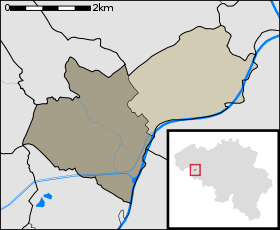 Localisation d'Espierres au sein d'Espierres-Helchin