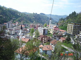 Vue générale de Srebrenica