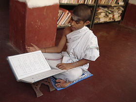 Apprentissage des veda à Nachiyar Kovil (Tamil Nadu) en 2011