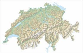carte : Géographie de la Suisse