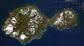 Image satellite de Tahiti.