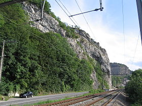 Le rocher de Tailfer (en bord de Meuse)