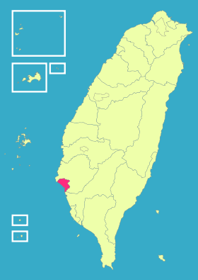 Localisation de Tainan