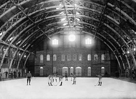 Le Quebec Skating Rink à l'époque des Bulldogs de Québec.