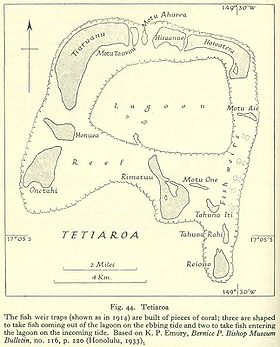 Carte de Tetiaroa.