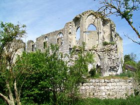 Ruines du château : l'ancienne chapelle.