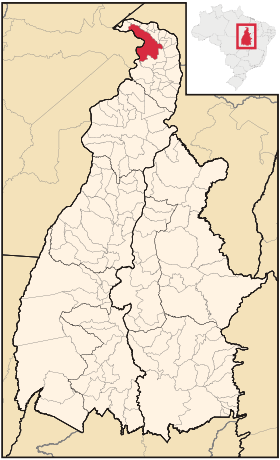 Localisation de Araguatins sur une carte
