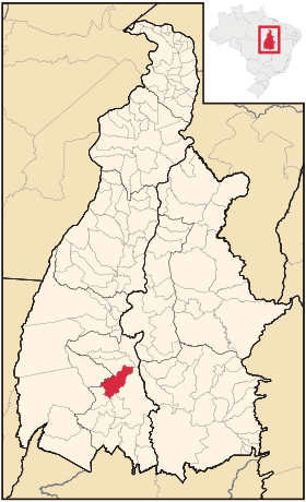 Localisation de Gurupi sur une carte