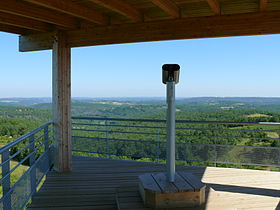 Panorama vu depuis la tour de Moncalou