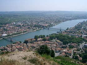 La ville de Tournon-sur-Rhône