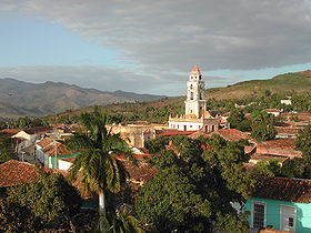 Vue de la tour Iznaga à Trinidad