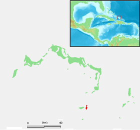 Carte des îles Turques-et-Caïques mettant en évidence Great Ambergris Cay.
