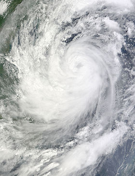 Le typhon Ketsana le 28 septembre 2009.