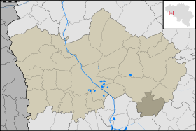 Localisation de Vezon au sein de Tournai