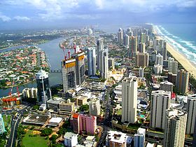 Gold Coast vue de la tour Q1