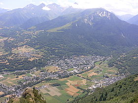 Le bourg de Saint-Lary-Soulan dans la vallée d'Aure.