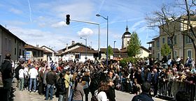 Viriat lors du défilé des conscrits en 2008