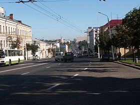 Rue Lénine à Vitebsk