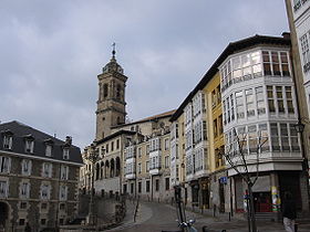 La place del machete et l'église Saint Vincent dans le Vieux Quartier