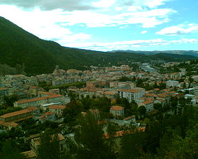 Vue panoramique de Digne-les-Bains.