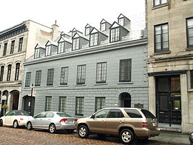 La Maison Papineau, située au 440 rue de Bonsecours dans le Vieux-Montréal