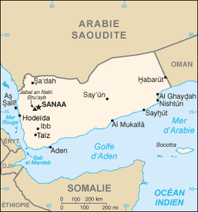 carte : Géographie du Yémen