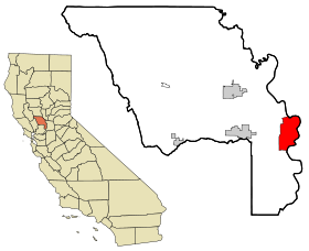 Yolo County California Incorporated and Unincorporated areas West Sacramento Highlighted.svg