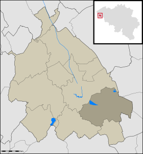 Localisation de Zillebeke au sein d'Ypres