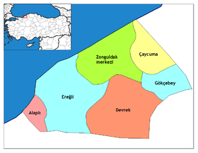 Districts de la province de Zonguldak