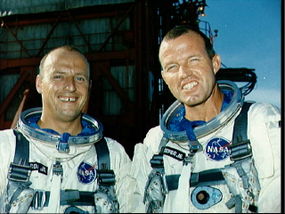 Gemini 5 crew portrait (L-R: Conrad, Cooper)