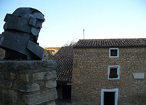 Statue de Francisco de Goya devant sa maison natale