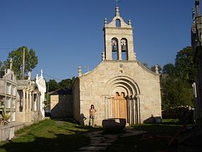 Iglesia de Santa María de Ferreiros à Mirallos.