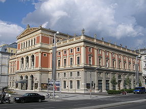 Le Musikverein, résidence de la Société des amis de la musique et salle de concert de l'orchestre philharmonique de Vienne
