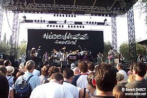 La scène Jardins du Nice Jazz Festival (arènes de Cimiez) en 2002