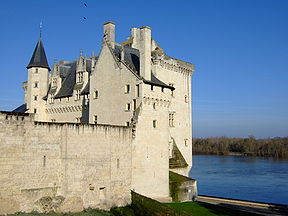 Le château de Montsoreau au bord de la Loire