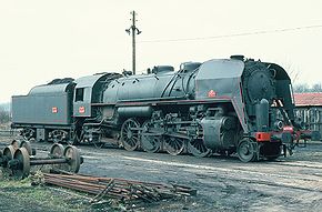 La 141 R 568 (première version) à Gray en 1981.