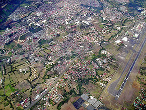 Vue aérienne d'Alajuela