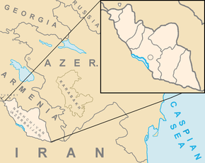 Carte de localisation du Nakhitchevan