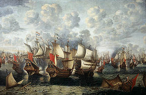 Eerste fase van de Zeeslag in de Sont - First phase of the Battle of the Sound - November 8 1568 (Jan Abrahamsz Beerstraten, 1660).jpg