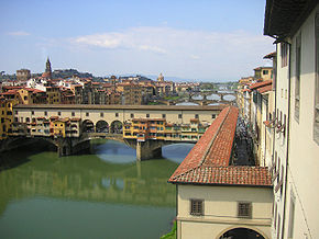 Vue sur le Ponte Vecchio