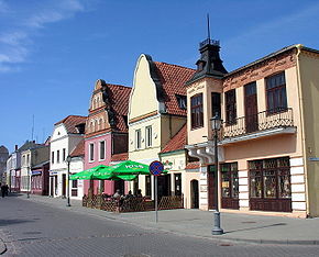 La rue Didžioji dans la vieille ville de Kėdainiai