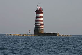 Le phare du Grand Léjon en août 2005