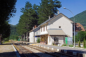 La ligne dans la Drôme : Lus-la-Croix-Haute