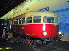  Micheline XM 5005 Est (type 22) de 1936à la cité du train de Mulhouse.