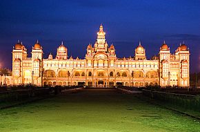 Palais de Mysore la nuit